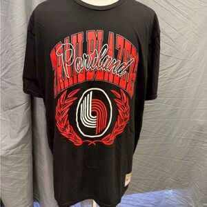 Mitchell & Ness Black Portland Trail Blazers Tee